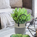 Cotton Rope Hanging Baskets for Organizing 2 Pcs Round Small Wall Basket - Image 6