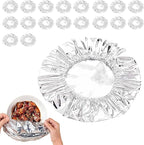 20Pieces Aluminum Foil Food Covers by Tizee