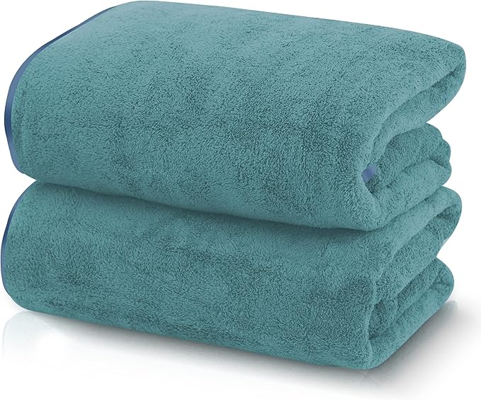 TENSTARS Silk Hemming Bath Towels by TENSTARS