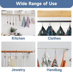 Titanker Shower Curtain Hooks Matte Nickel, Minimalist Simple Double Glide - Image 5