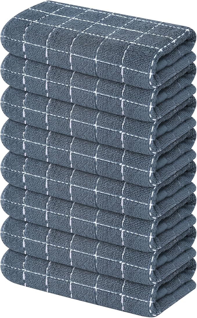 Mordimy 100% Cotton Terry Cloth Kitchen Towels, Super Soft and Absorbent Dish by Mordimy