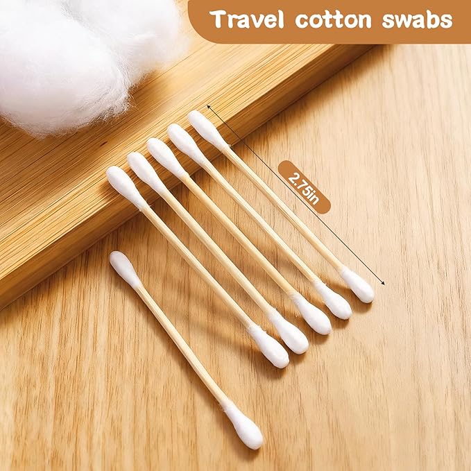 500 Pcs Travel Size Cotton Swabs Individually Wrapped Cotton Swabs - Image 2
