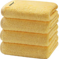 SEMAXE Yellow Hand Towels for Bathroom, 100% Cotton Towels by SEMAXE