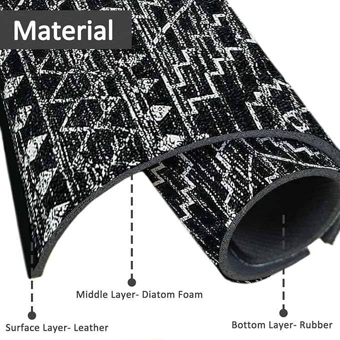 15" X 5.5" Kitchen Sink Splash Guard Faucet Mat Aztec Super Absorbent Fast - Image 2