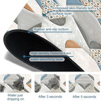Ceramic Wall Tiles Sink Splash Guard Faucet Mat Moroccan Graphics Super - Image 3