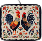 Roosters Chicken Dish Drying Mat by Giwawa