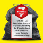 Glad Large 30 Gallon Trash Bags, Unscented Heavy Duty Garbage Bags, Forceflex - Image 2
