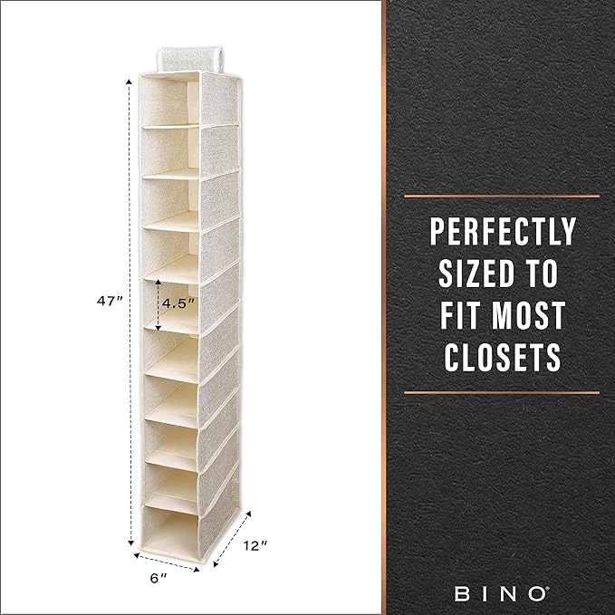 BINO 10-Shelf Shoe Closet Organizer - Image 2