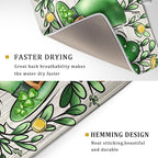 St Patrick's Day Shamrock Dish Drying Mat 18x24 inch Eucalyptus Leaves Dishes - Image 3