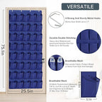 40-Pocket Over the Door Shoe Organizer - Image 3