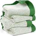 Cleanbear Green Hand Towels for Bathroom, 4 Pack Cotton Towels by Cleanbear