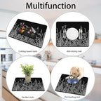 Dish Drying Mat for Multiple Usage. Super Absorbent, Easy clean, Quick dry - Image 4