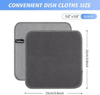 KinHwa Kitchen Washcloths for Dishes Absorbent Microfiber Dish Cloths Quick Dry - Image 8