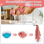 FIXSMITH Red Microfiber Cleaning Cloth -Pack of 8, Highly Absorbent Cleaning - Image 5