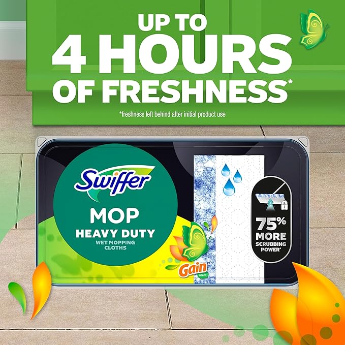 Swiffer Heavy Duty Mop Wet Multi-Surface Cloth Refills - Image 6