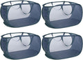 4 Pack Collapsible Laundry Baskets, Foldable Laundry Basket by Bemkoo