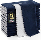 Homaxy 12 Pack Kitchen Cloths Dish Towels, Super Soft and Absorbent Dish Cloths by Homaxy