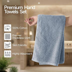 REDKISS 2-Pack Luxury Hand Towels, 16x32 Inch 450 GSM 100% Cotton, Super Soft - Image 2