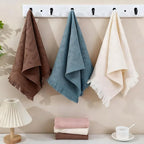 YoulerTex Luxury Decorative Hand Towels Bathroom: 2 Packs 14X30 100% Cotton - Image 3
