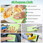 FIXSMITH Sage Green Microfiber Cleaning Cloth -Pack of 8, Highly Absorbent - Image 5