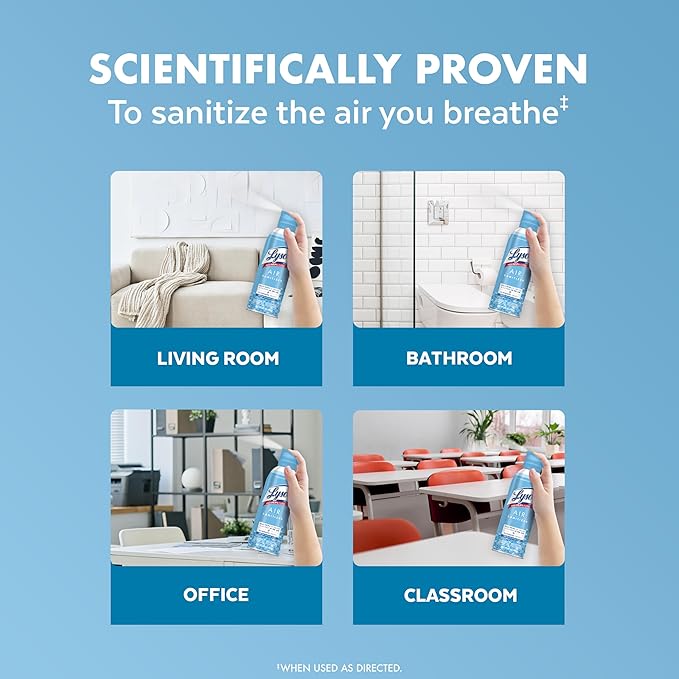 Lysol Air Sanitizer Spray with Bacterial Odor Eliminator - Image 5