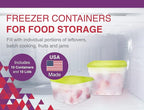 Arrow Reusable Plastic Storage Container Set, 10 Pack, 1 Pint/16 Ounce Each – - Image 2