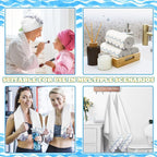 2 Pcs Scalloped Hand Towels 100% Cotton Fingertip Towels - Image 6