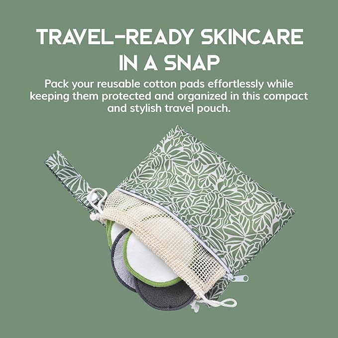 Greenzla Reusable Makeup Remover Pads Travel Set - Image 4