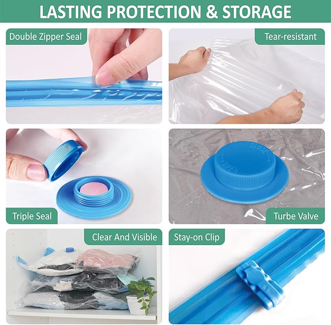 Cozy Essential Travel Vacuum Storage Bags - Image 6