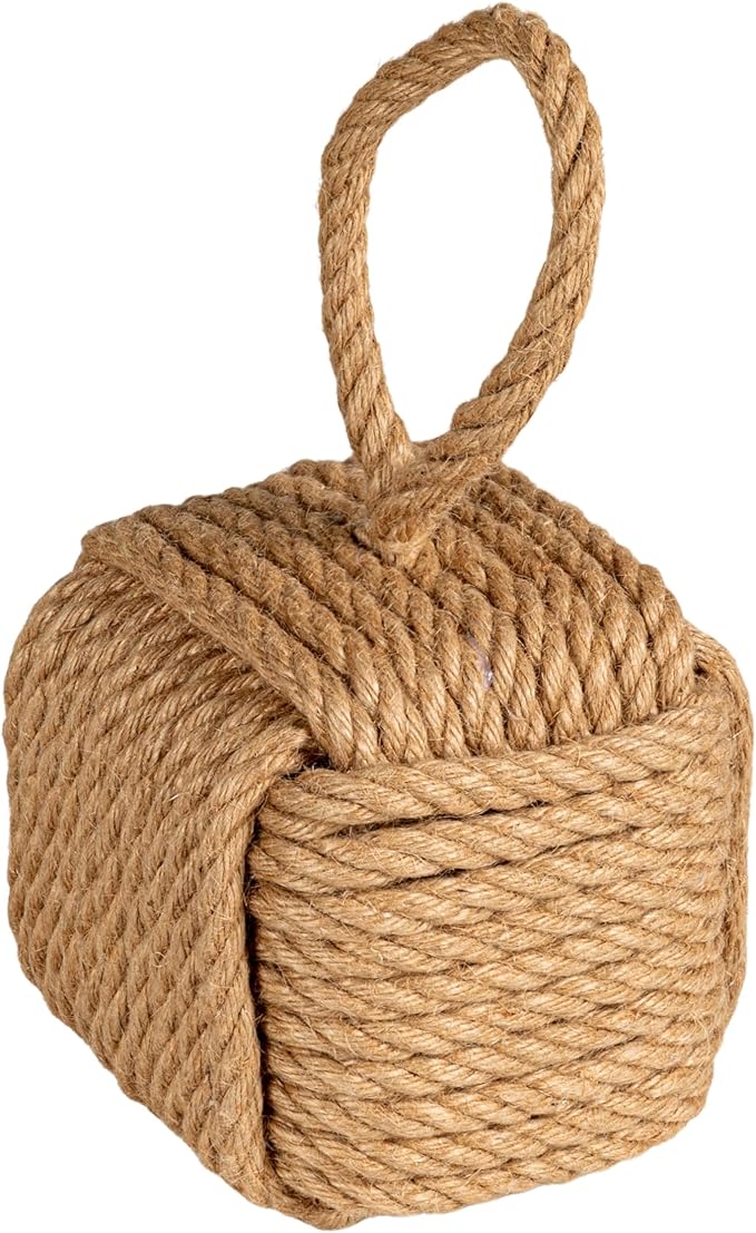 Creative Co-Op Jute Rope Knot Door Stop by CreativeCo-Op