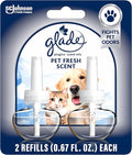 Glade PlugIns Refills Air Freshener, Pet Fresh Scent, Scented and Essential Oils by Glade
