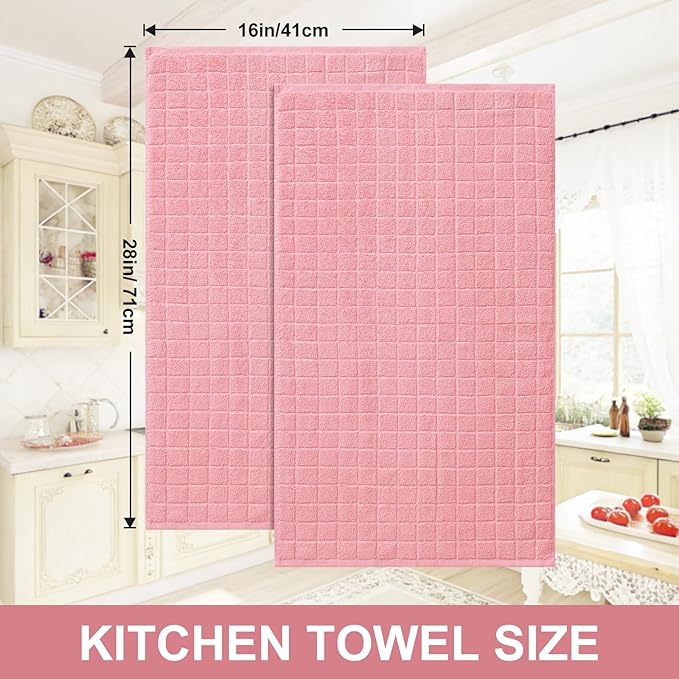 Homaxy Premium Cotton Kitchen Towels 16"x 28", Large Natural Ring Spun 390 GSM - Image 5
