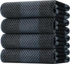 Homaxy 100% Cotton Waffle Weave Check Plaid Kitchen Towels, 20 x 28 Inches by Homaxy