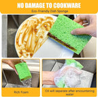 Kitchen Sponges, 12-Count Cellulose Sponges, Durable Dish Sponge - Image 4