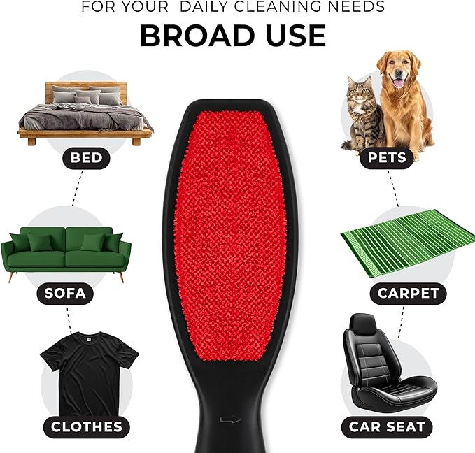 DecorRack Double-Sided Lint Brushes, Pet Hair Remover Brush - Image 3