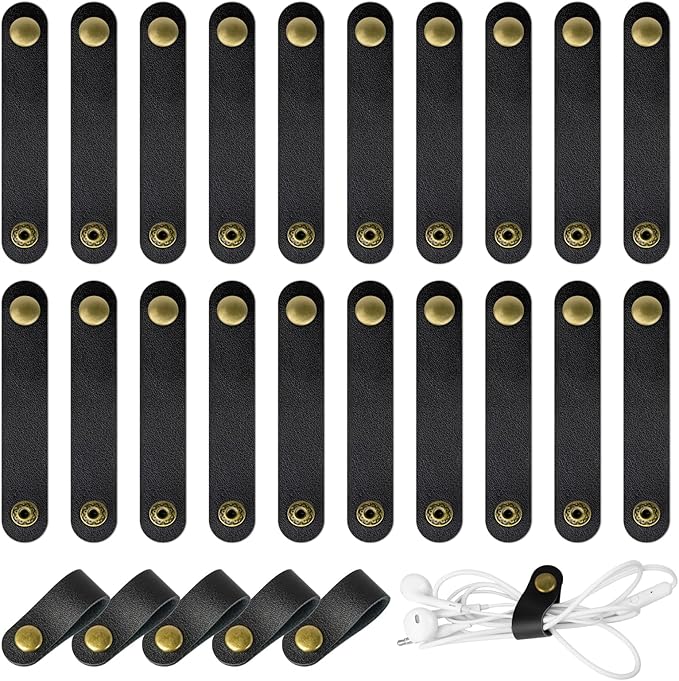 20 Pcs Leather Cord Organizer by Unknown