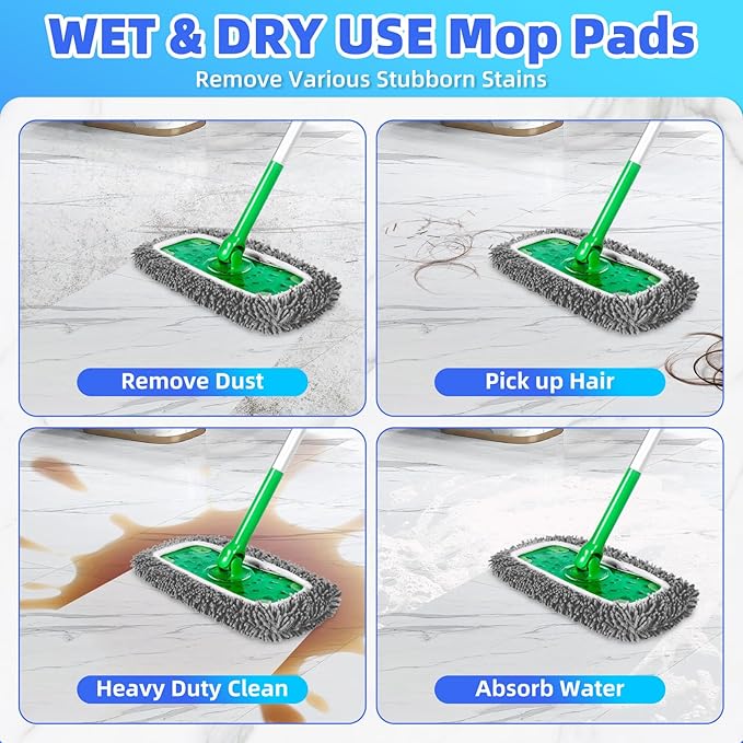Reusable Microfiber Mop Pads Compatible - Image 4