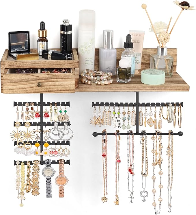 VINAEMO Jewelry Organizer Hanging Wall Mounted Jewelry Holder by VINAEMO