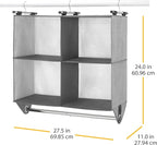 Whitmor 4 Section Fabric Closet Organizer Shelving - Image 3