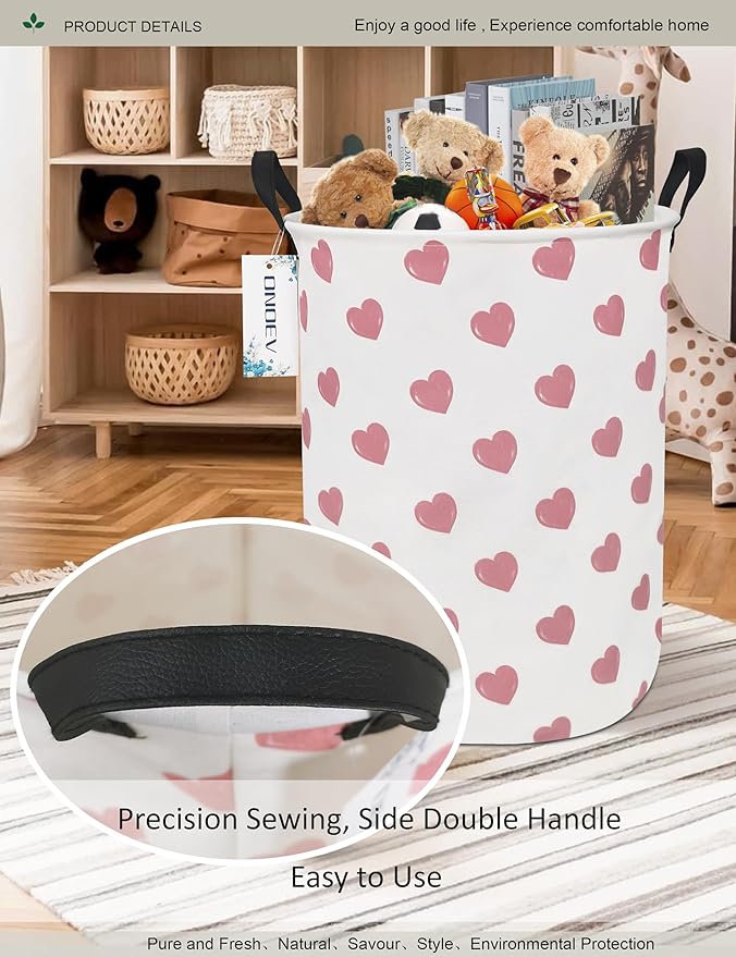 Round waterproof laundry basket, foldable storage basket, laundry Hampers - Image 7