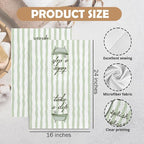 Sage Green Hand Towels for Bathroom Set of 2, Splish Splash Bathtub Dish Tea - Image 7