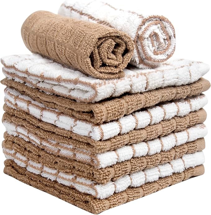 Bumble Dish Cloths | 12" x 12" | 100% Cotton Kitchen Towels | 405 GSM | Soft - Image 4