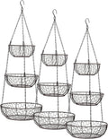 RSVP International Hanging Storage Collection 3-Tier Baskets, Bronze Chicken by RSVPInternational