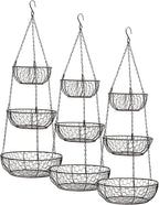 RSVP International Hanging Storage Collection 3-Tier Baskets, Bronze Chicken by RSVPInternational