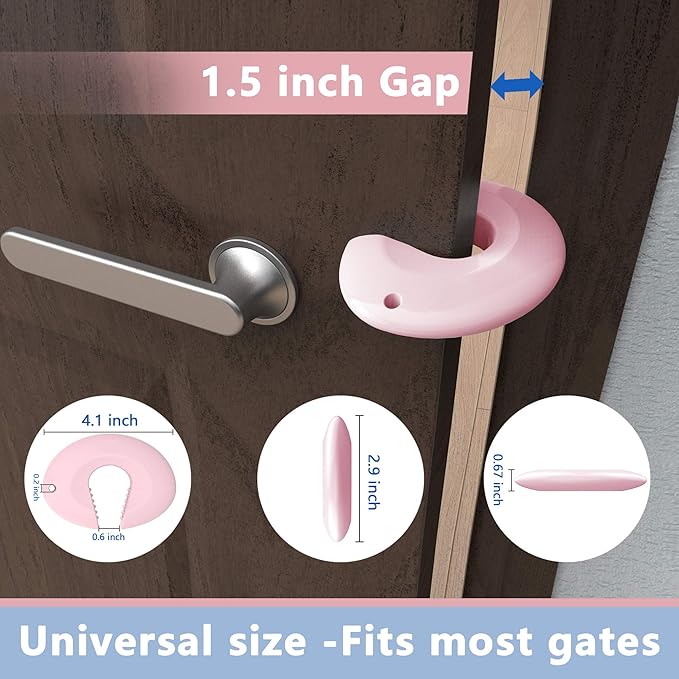 Door Pinch Guard and Door Slam Stopper, Durable Silicone Door Finger Pinch Guard - Image 8