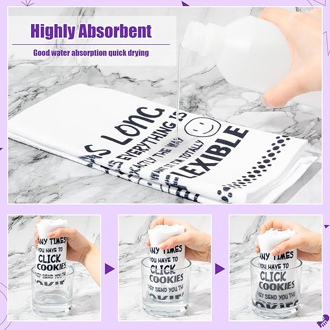R HORSE Funny Saying Kitchen Dish Towels - Image 3
