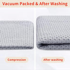 Homaxy 100% Cotton Waffle Weave Kitchen Dish Towels, Ultra Soft Absorbent Quick - Image 7