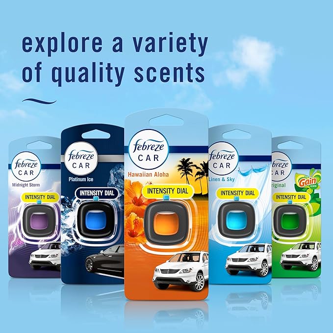 Febreze Car Air Freshener, Odor-Fighting Automotive Vent Clip, Scented Car - Image 8
