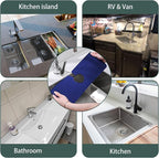 Faucet Mat for Kitchen Sink, Silicone Faucet Handle Drip Catcher Tray, Drying - Image 7
