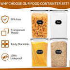 4 Pack Extra Large Airtight Food Storage Containers - Image 5